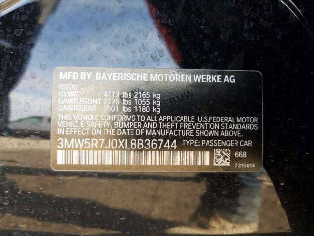 2020 BMW 330XI 3MW5R7J0XL8B36744