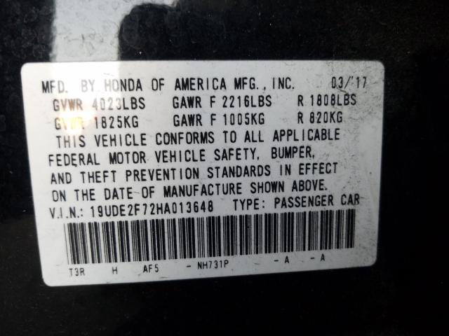 2017 ACURA ILX PREMIU 19UDE2F72HA013648