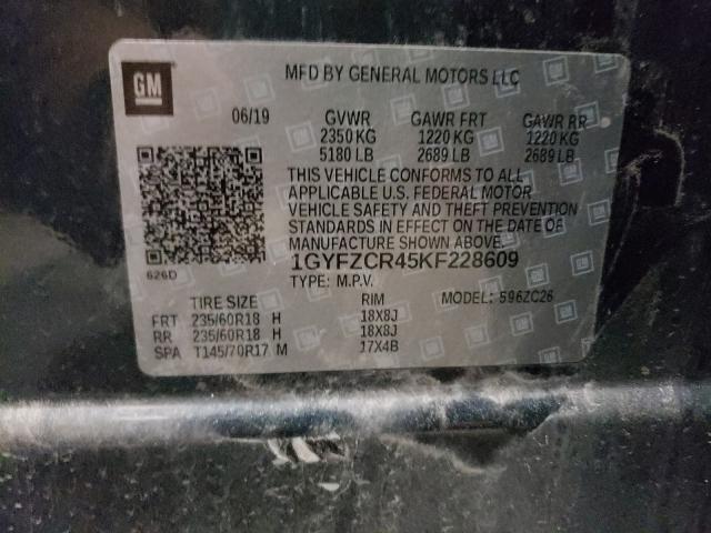 2019 CADILLAC XT4 PREMIU 1GYFZCR45KF228609