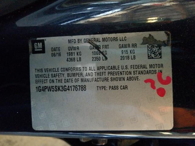 2016 BUICK VERANO SPO 1G4PW5SK3G4176788