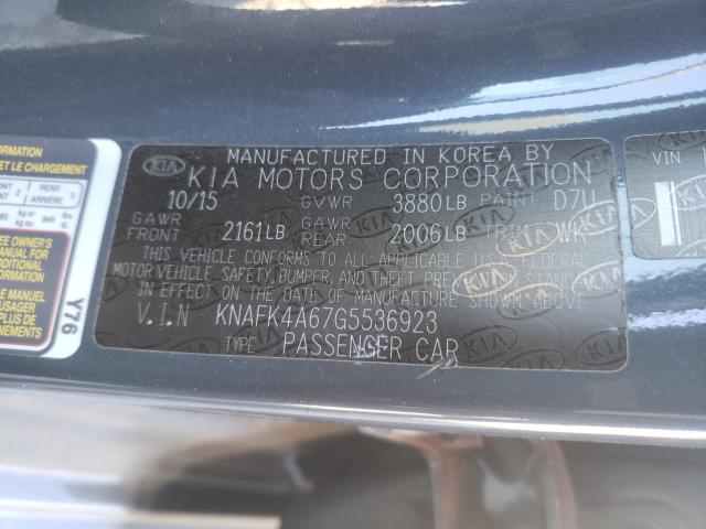 2016 KIA FORTE LX KNAFK4A67G5536923