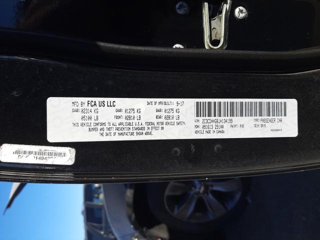 2018 DODGE CHARGER SX 2C3CDXHG8JH134199
