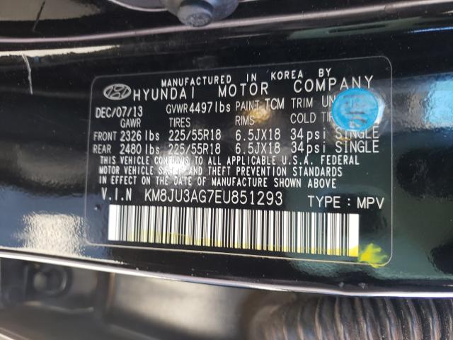 2014 HYUNDAI TUCSON GLS KM8JU3AG7EU851293