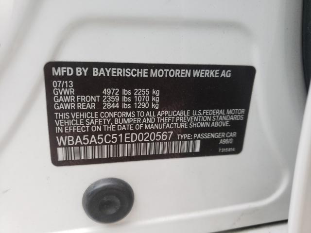 2014 BMW 528 I WBA5A5C51ED020567