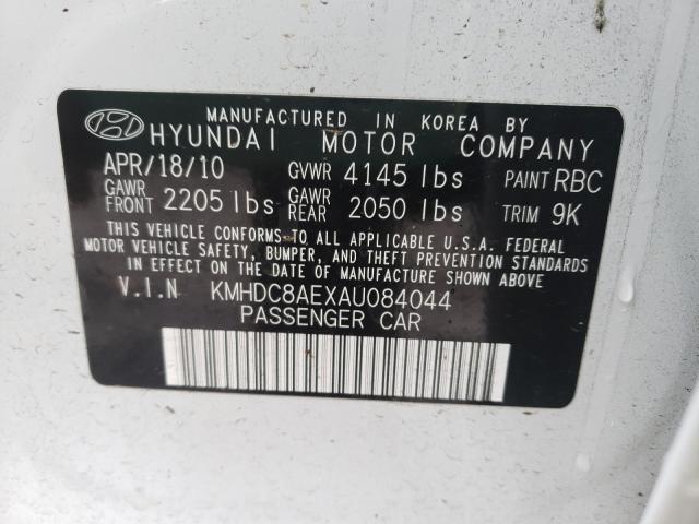 2010 HYUNDAI ELANTRA TO KMHDC8AEXAU084044