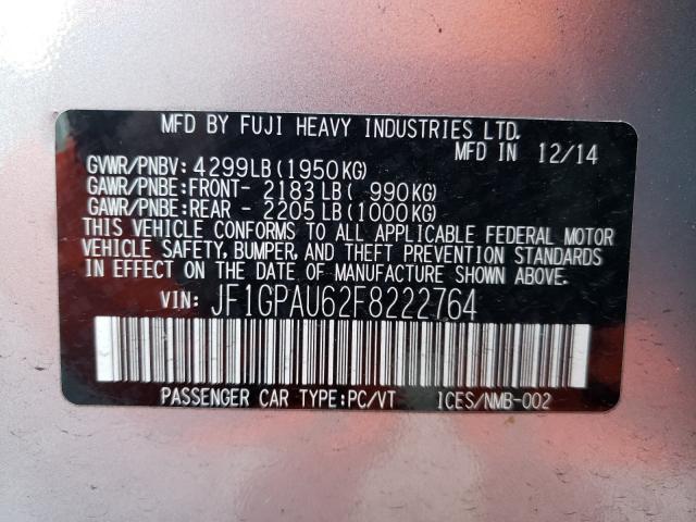 2015 SUBARU IMPREZA SP JF1GPAU62F8222764