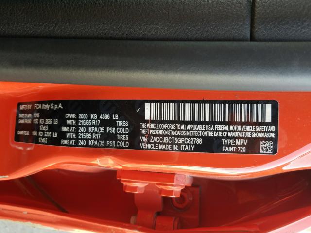 2016 JEEP RENEGADE T ZACCJBCT5GPC62788