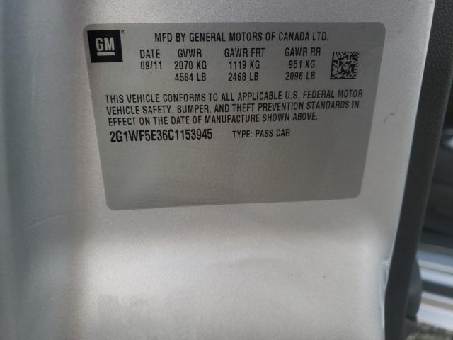 2012 CHEVROLET IMPALA LS 2G1WF5E36C1153945