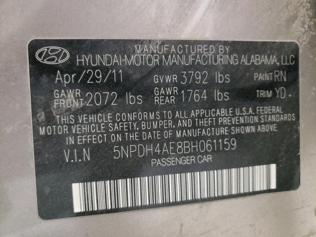 2011 HYUNDAI ELANTRA GL 5NPDH4AE8BH061159