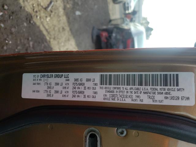 2012 DODGE RAM 1500 S 1C6RD7LT4CS161431