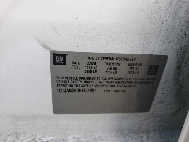2015 CHEVROLET SONIC LS 1G1JA6SH9F4198031