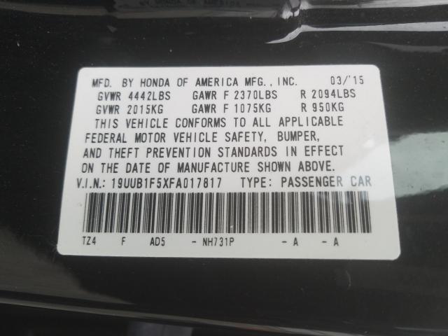 2015 ACURA TLX 19UUB1F5XFA017817