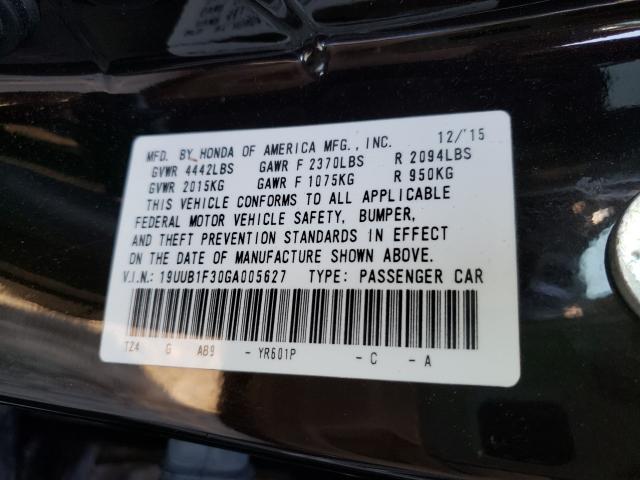 2016 ACURA TLX 19UUB1F30GA005627