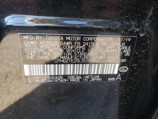 2020 LEXUS IS 350 F-S JTHGZ1E25L5017452
