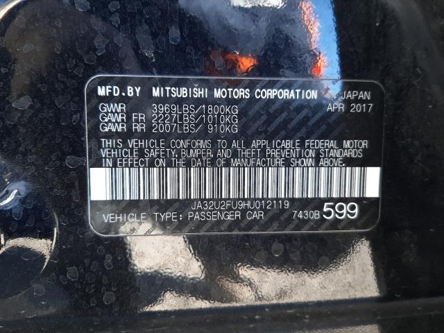 2017 MITSUBISHI LANCER ES JA32U2FU9HU012119