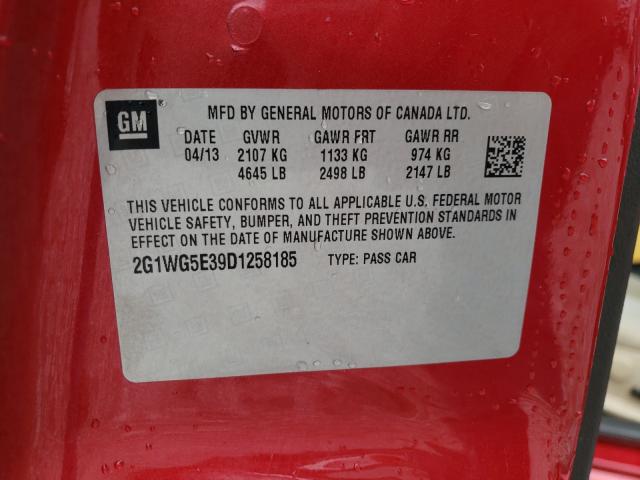 2013 CHEVROLET IMPALA 2G1WG5E39D1258185