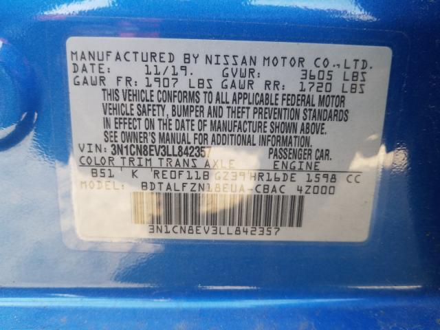 2020 NISSAN VERSA SV 3N1CN8EV3LL842357