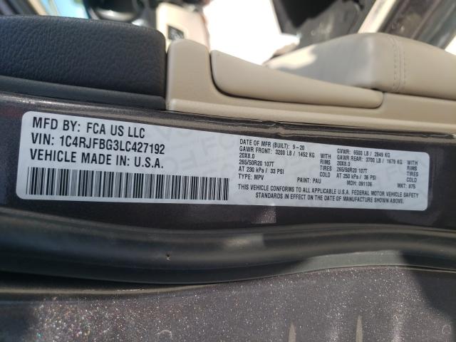 2020 JEEP GRAND CHER 1C4RJFBG3LC427192
