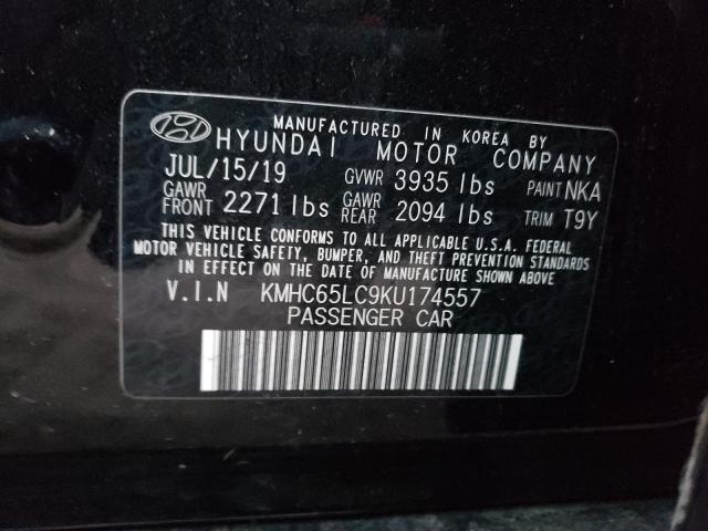 2019 HYUNDAI IONIQ BLUE KMHC65LC9KU174557