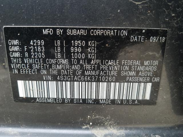 2019 SUBARU IMPREZA PR 4S3GTAC66K3710260