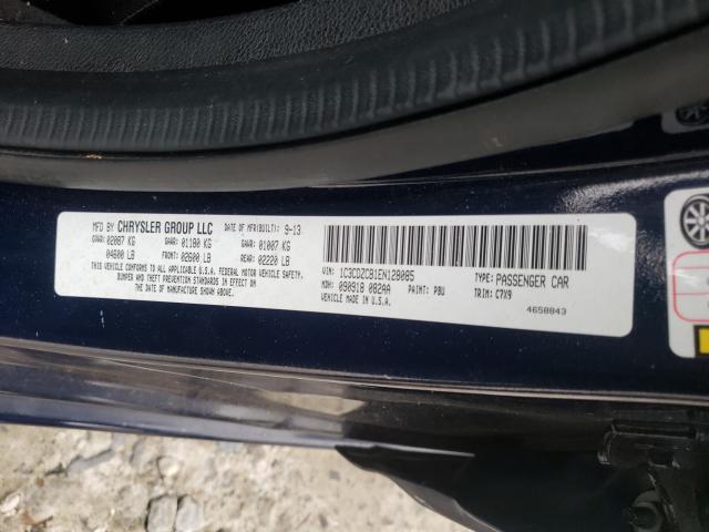 2014 DODGE AVENGER SX 1C3CDZCB1EN128085