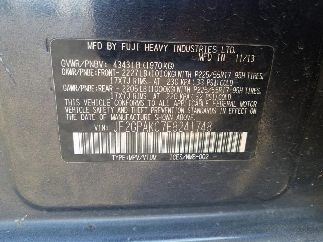 2014 SUBARU XV CROSSTR JF2GPAKC7E8241748
