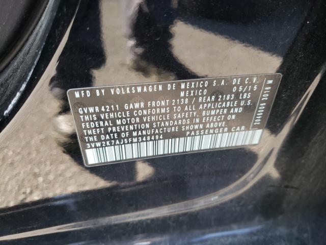 2015 VOLKSWAGEN JETTA BASE - 3VW2K7AJ5FM348494