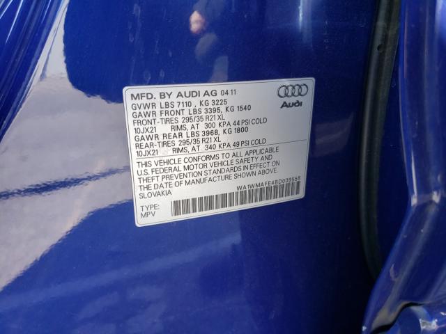 2011 AUDI Q7 PRESTIG WA1WMAFE4BD009555