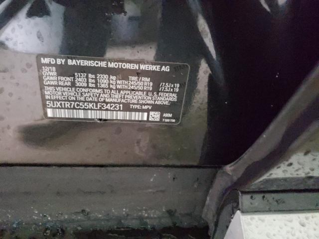 2019 BMW X3 SDRIVE3 5UXTR7C55KLF34231