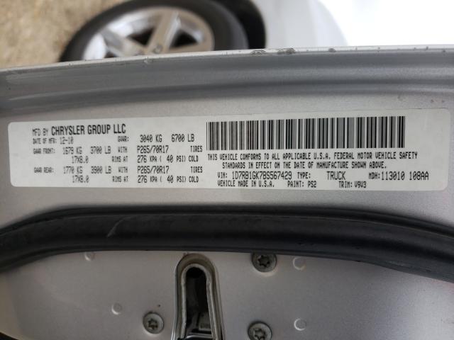 2011 DODGE RAM 1500 1D7RB1GK7BS567429