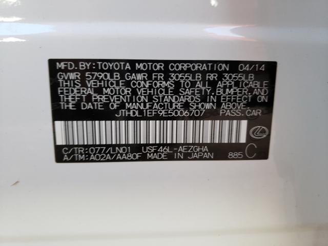 2014 LEXUS LS 460L JTHDL1EF9E5006707