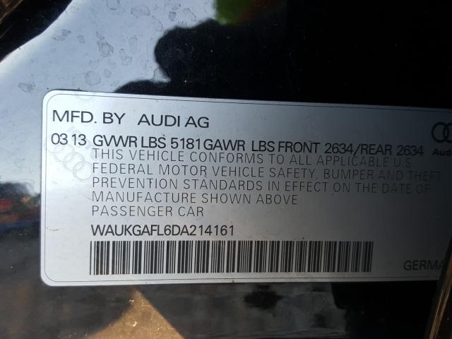 2013 AUDI S4 PRESTIG WAUKGAFL6DA214161