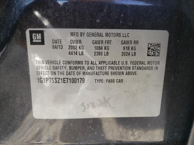 2014 CHEVROLET CRUZE 1G1P75SZ1E7100179