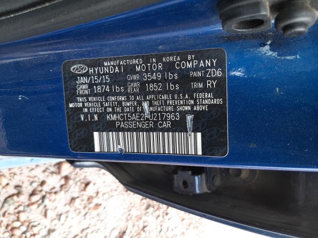 2015 HYUNDAI ACCENT GS KMHCT5AE2FU217963