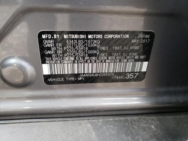 2017 MITSUBISHI OUTLANDER JA4AR3AU6HZ055373
