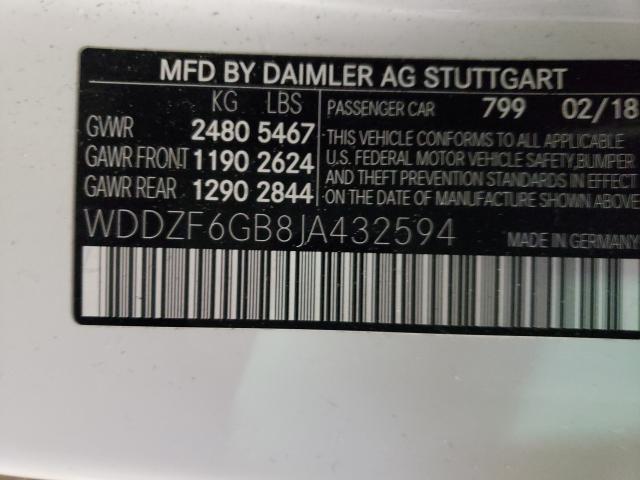 2018 MERCEDES-BENZ E 400 4MAT WDDZF6GB8JA432594