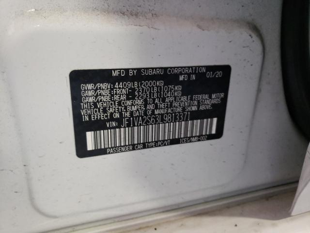 2020 SUBARU WRX STI JF1VA2S63L9813371