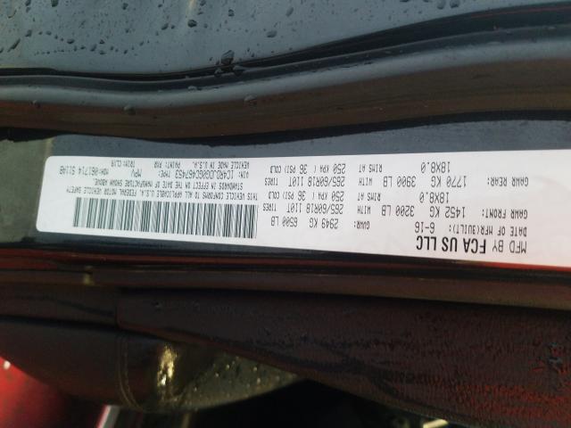 2016 DODGE DURANGO LI 1C4RDJDG0GC467453