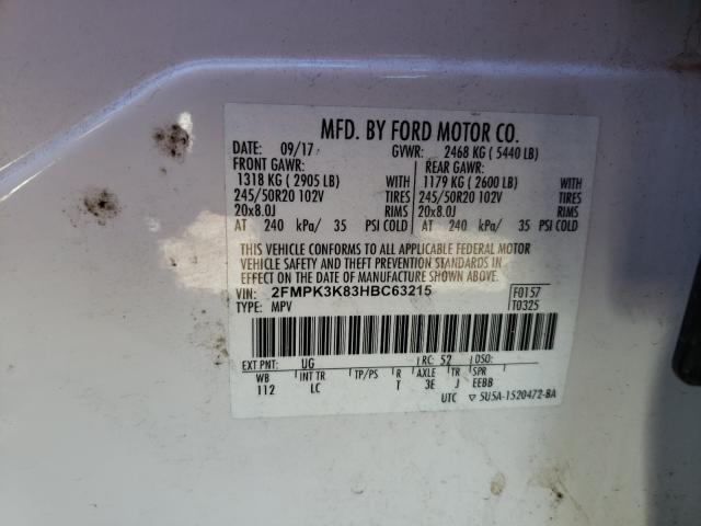 2017 FORD EDGE TITAN 2FMPK3K83HBC63215