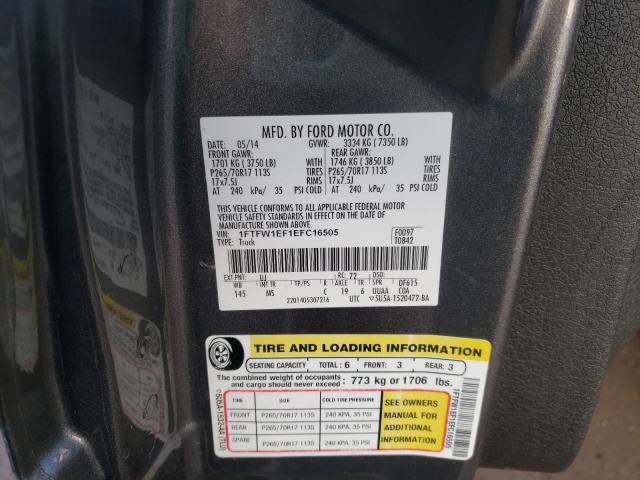 2014 FORD 150 PU SUP 1FTFW1EF1EFC16505