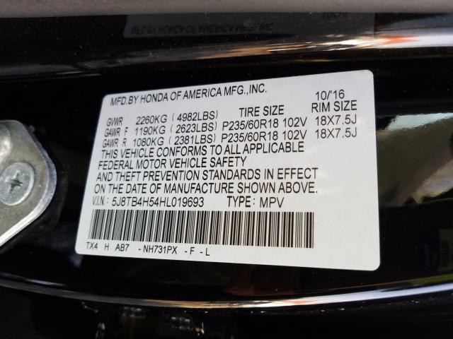 2017 ACURA RDX TECHNO 5J8TB4H54HL019693