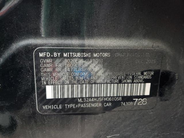 2015 MITSUBISHI MIRAGE ES ML32A4HJ5FH061058