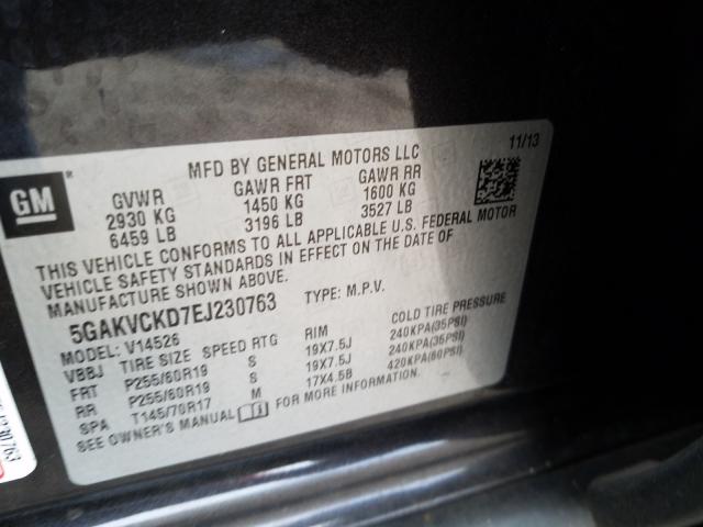 2014 BUICK ENCLAVE 5GAKVCKD7EJ230763