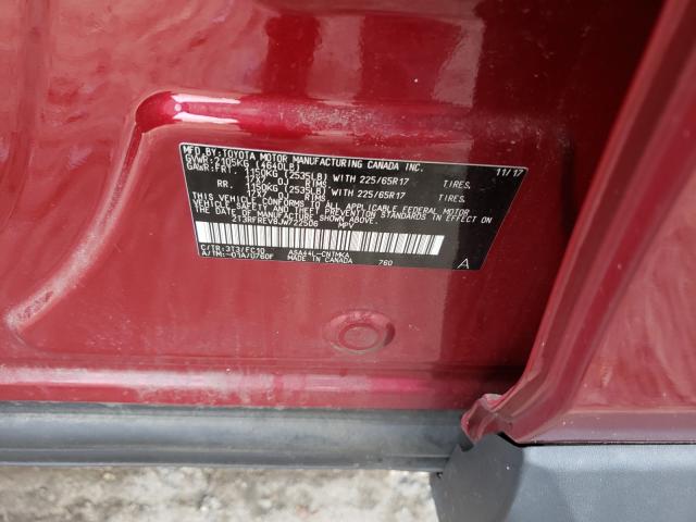 2018 TOYOTA RAV4 ADVEN 2T3RFREV8JW722506