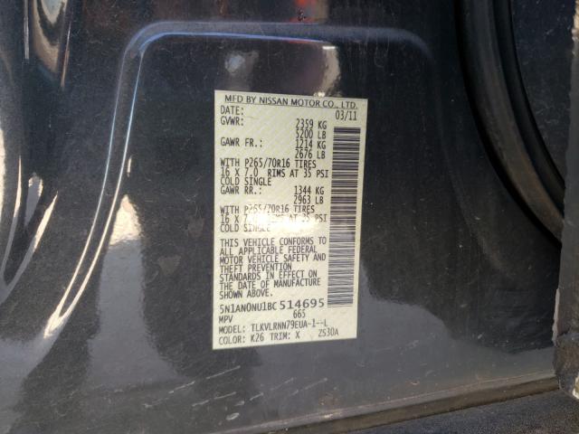 2011 NISSAN XTERRA OFF 5N1AN0NU1BC514695