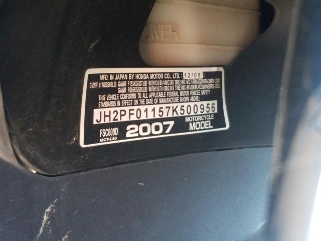 2007 HONDA FSC600 D JH2PF01157K500956