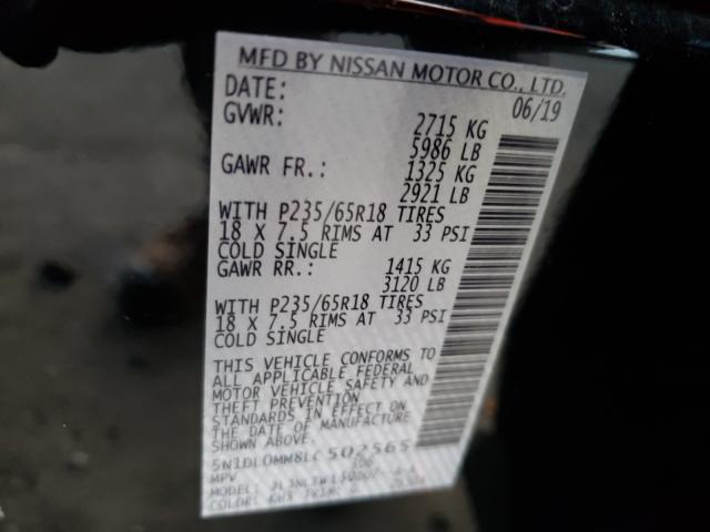 2020 INFINITI QX60 LUXE 5N1DL0MM8LC502565