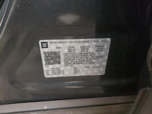 2020 CHEVROLET TRAX LS 3GNCJKSB9LL273201