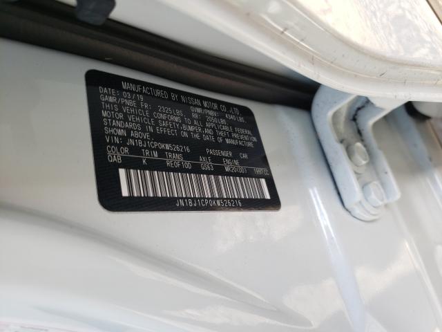 2019 NISSAN ROGUE SPOR JN1BJ1CP0KW526216