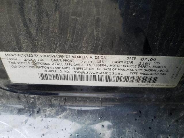 2010 VOLKSWAGEN JETTA WOLF 3VWRJ7AJ5AM013181